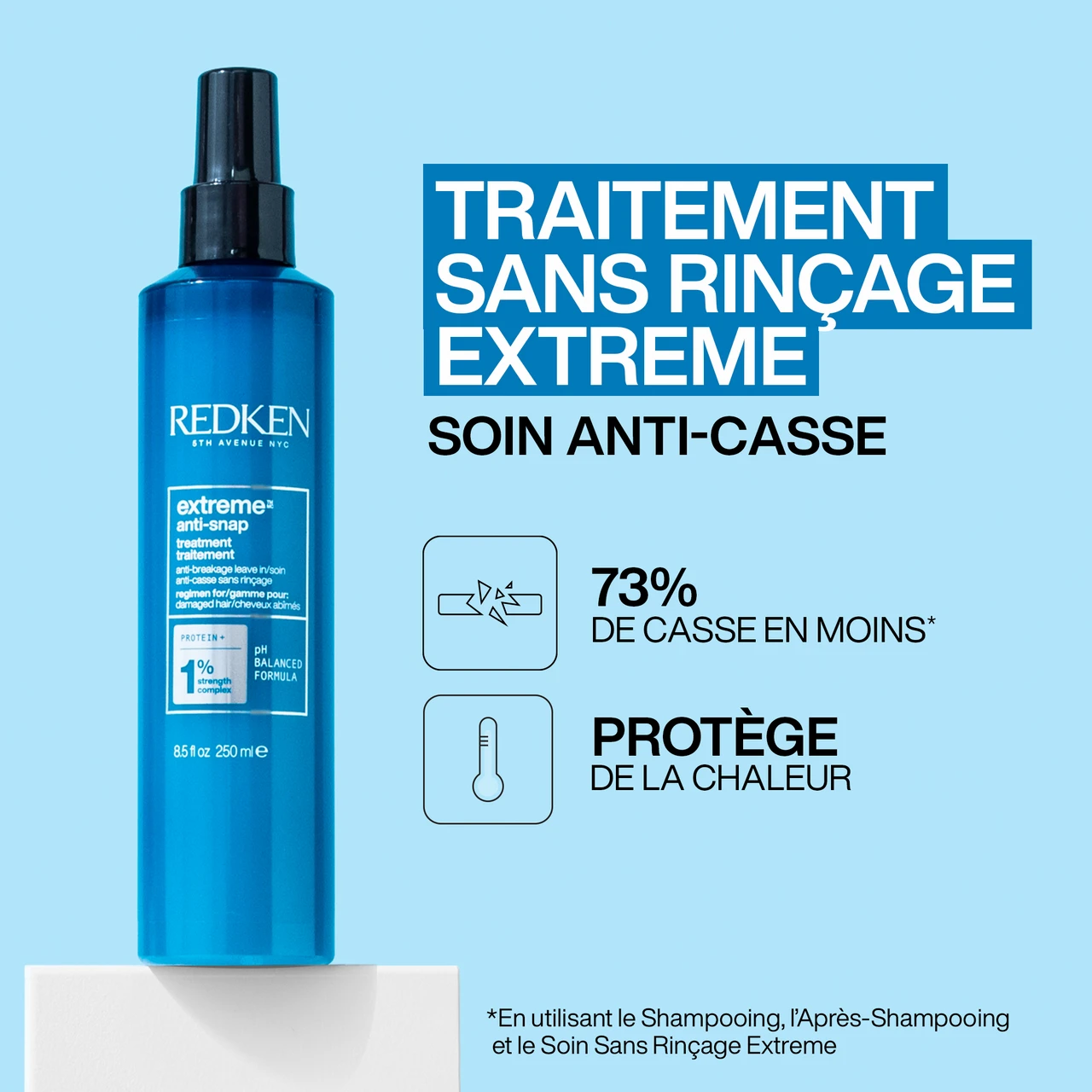 Soin Sans Rinçage Anti-Snap Extreme Redken 250ml 2 Soin Sans Rinçage Anti-Snap Extreme Redken 250ml – Image 2