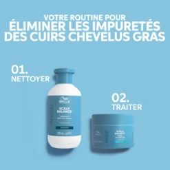 Shampoing Purifiant Pour Cheveux Gras Scalp Balance Invigo Wella 1000ml -Coiffure Promos Boutique 118.11 6 55164.1693923267