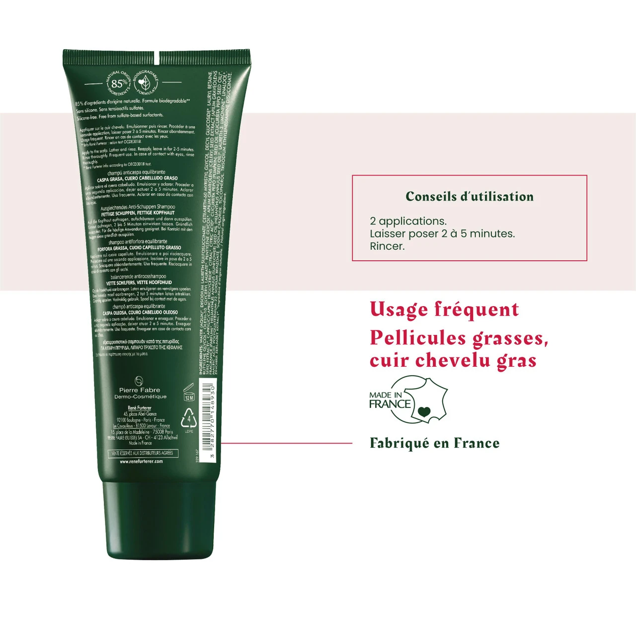 Shampooing Antipelliculaire Cheveux Gras Neopur René Furterer 250ml 3 Shampooing Antipelliculaire Cheveux Gras Neopur René Furterer 250ml – Image 3