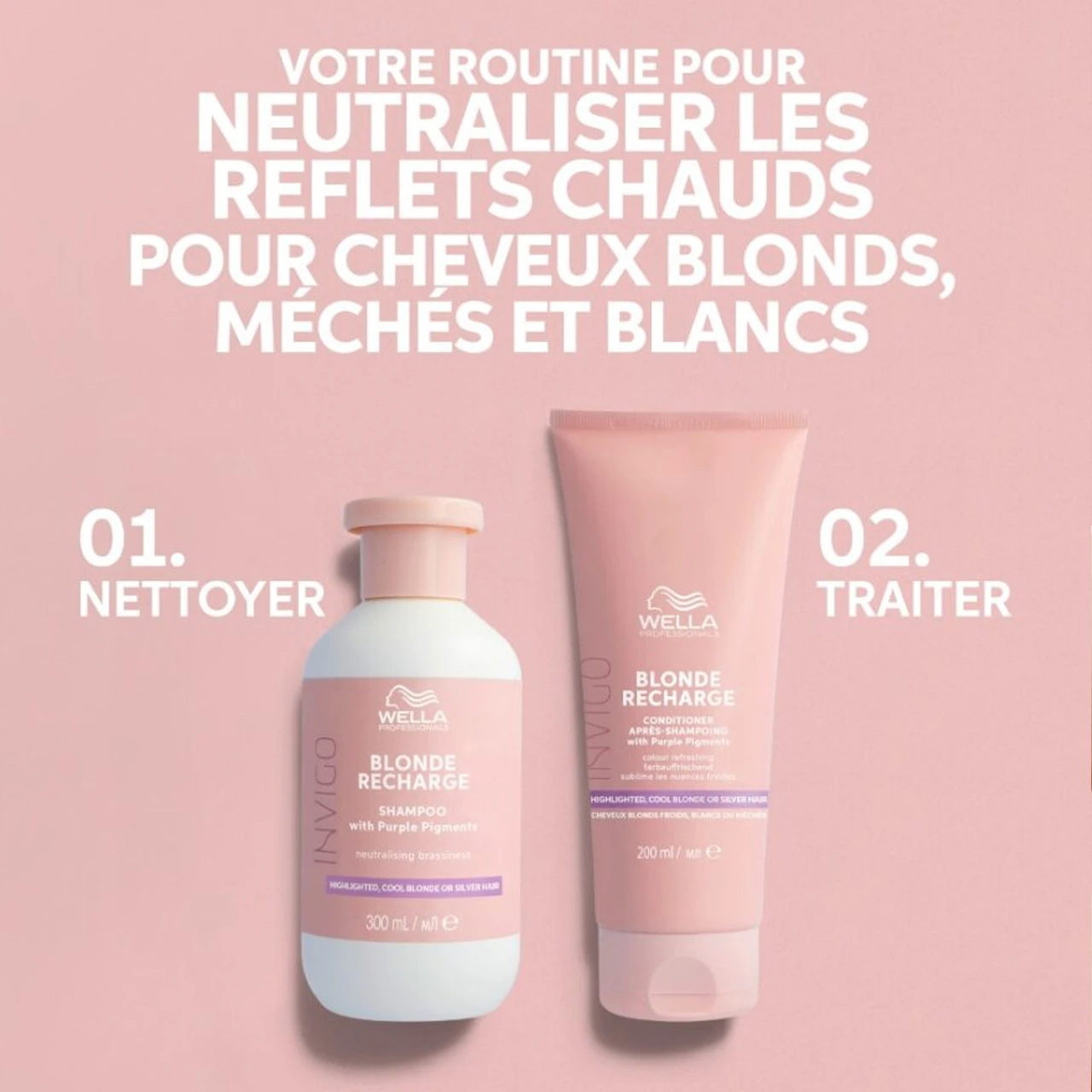 Shampooing Blonde Recharge Invigo Wella 500 Ml 4 Shampooing Blonde Recharge Invigo Wella 500 Ml – Image 4