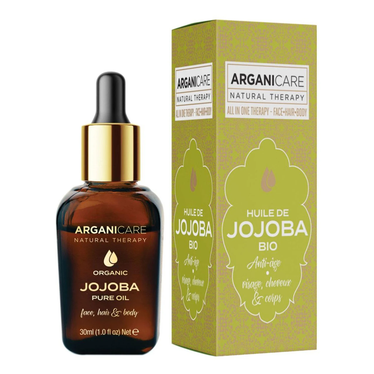 Huile Jojoba Bio Arganicare 30ml 1 Huile Jojoba Bio Arganicare 30ml