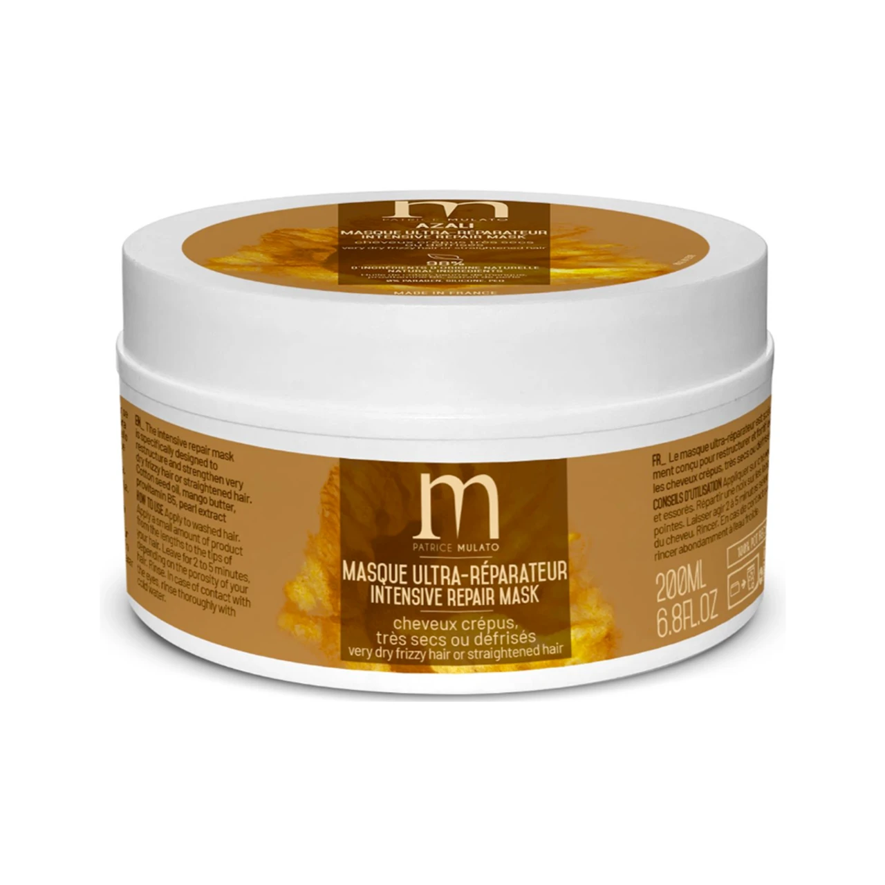 Azali Soin Ultra Reparateur Cheveux Defrises 200ml - Mulato 1 Azali Soin Ultra Reparateur Cheveux Defrises 200ml - Mulato