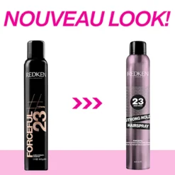 Strong Hold Hairspray 23 Redken 400ml -Coiffure Promos Boutique Spray Fixant Strong Hold Redken Styling New Look 57148.1694768631