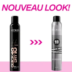 Quick Dry 18 Redken 400ml -Coiffure Promos Boutique Spray Se chage Rapide Quick Dry Redken Styling New look 51960.1694768489