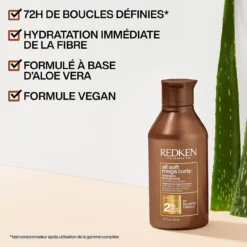 Shampooing All Soft Mega Curls Redken 1000ml -Coiffure Promos Boutique all soft mega. 1 92154.1694677970