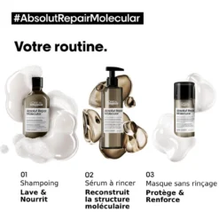Shampooing Absolut Repair Molecular L'Oréal Professionnel 500 Ml -Coiffure Promos Boutique molecular 1 25564.1694081532.1280.1280 68640.1694081968