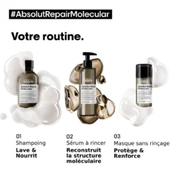 Shampooing Absolut Repair Molecular L'Oréal Professionnel 300 Ml -Coiffure Promos Boutique molecular 1 25564.1694081532.1280.1280 68640.1694081968.1280.1280 73480.1694087331