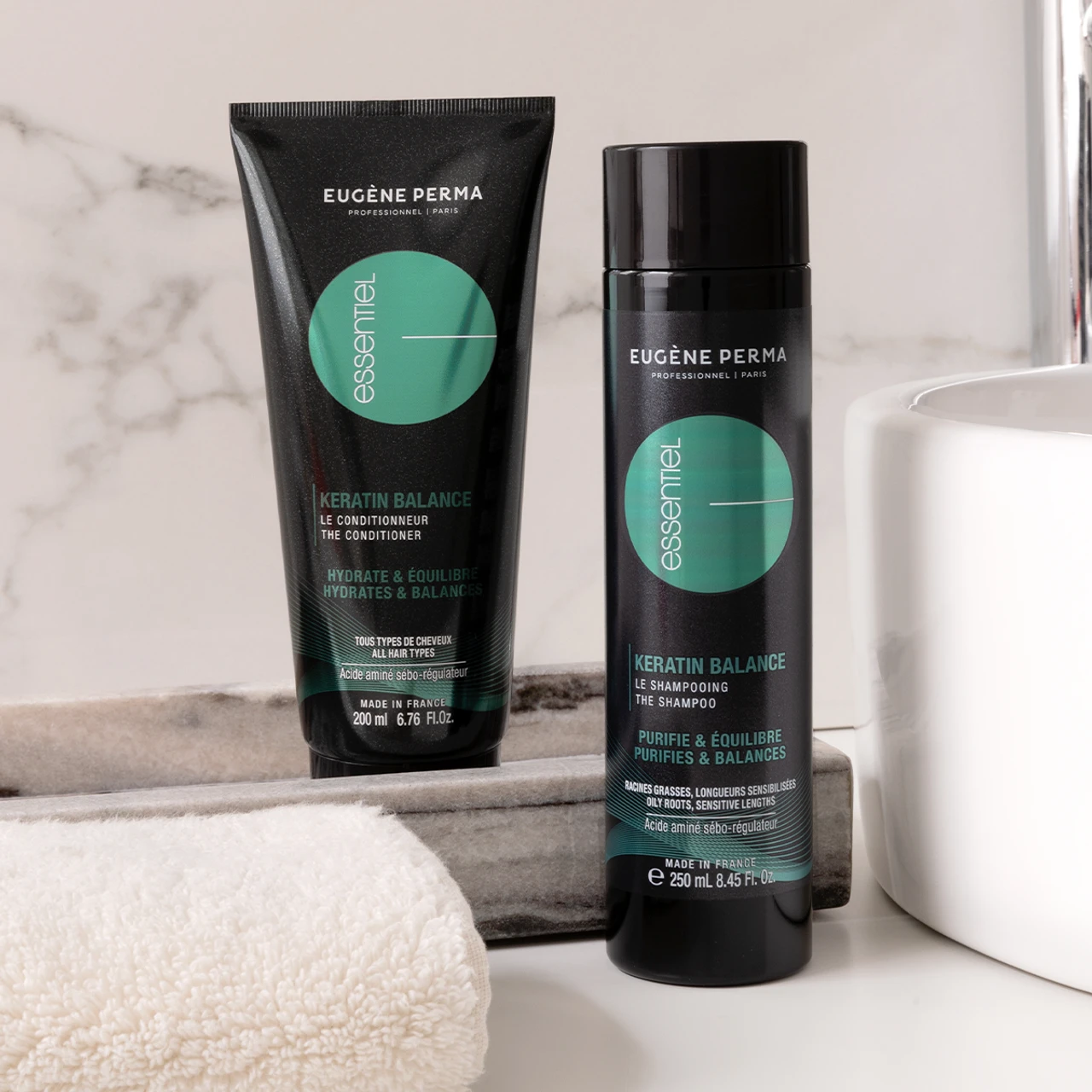 Shampoing Kératine Balance Eugène Perma 1000ml 3 Shampoing Kératine Balance Eugène Perma 1000ml – Image 3